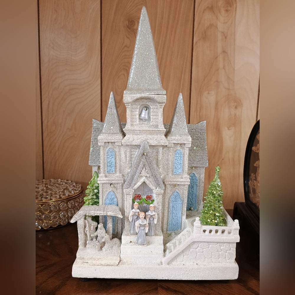 Glittery Castle Christmas Decoration